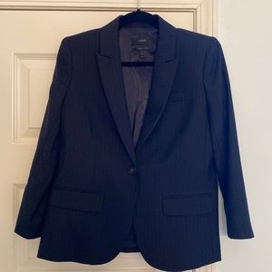 Jcrew navy pinstripe super 120s blazer - size 10